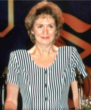 Lisa McPherson at podium
