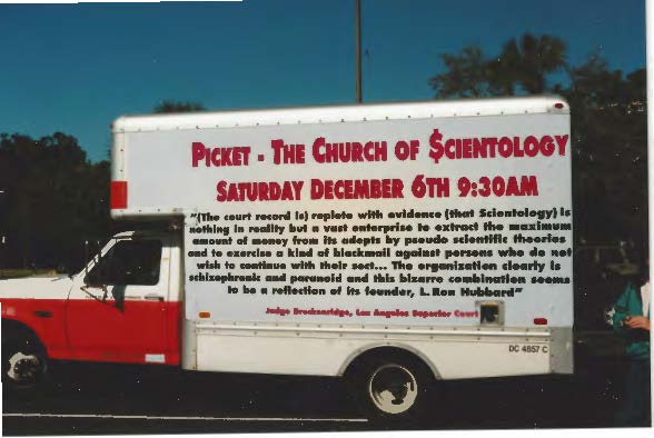Arnie's Uhaul truck with sign, Clearwater