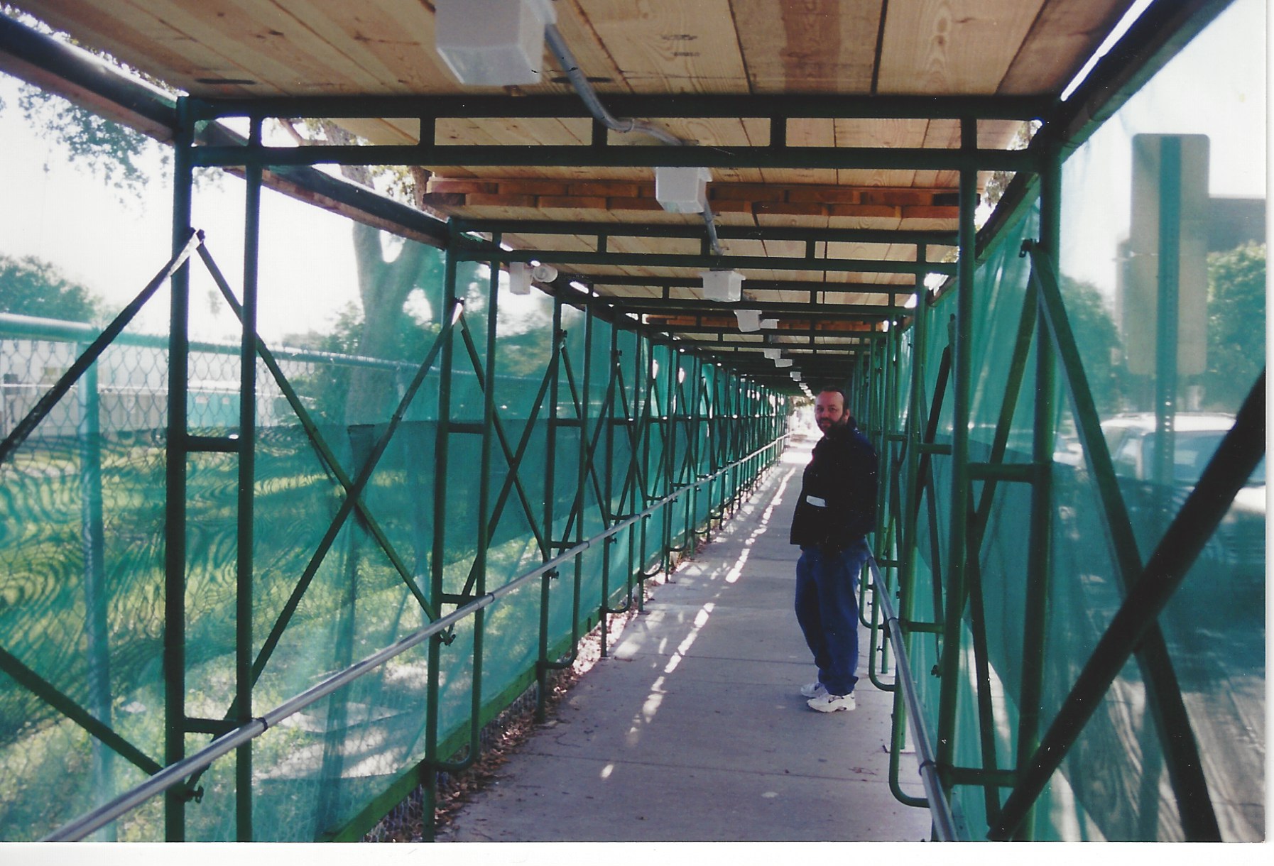 Scientology's construction tunnel at Super Power